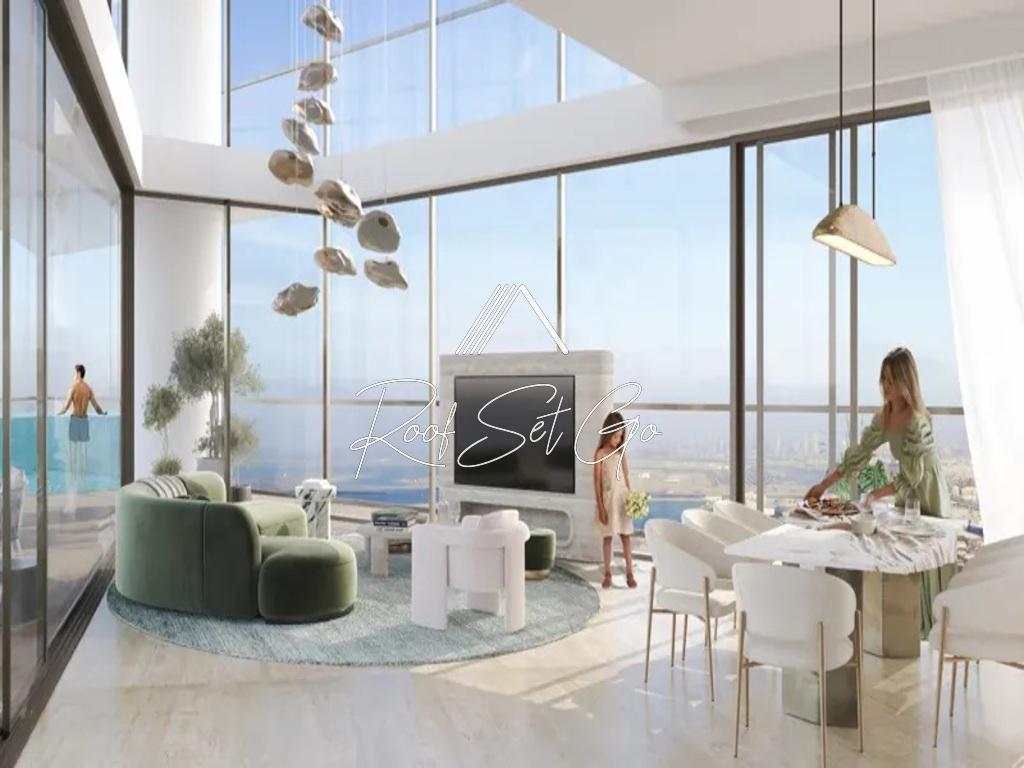 RoofSetGo-property-Dubai-Mar Casa | Full Sea View | High Floor | Ready by Q4 2026