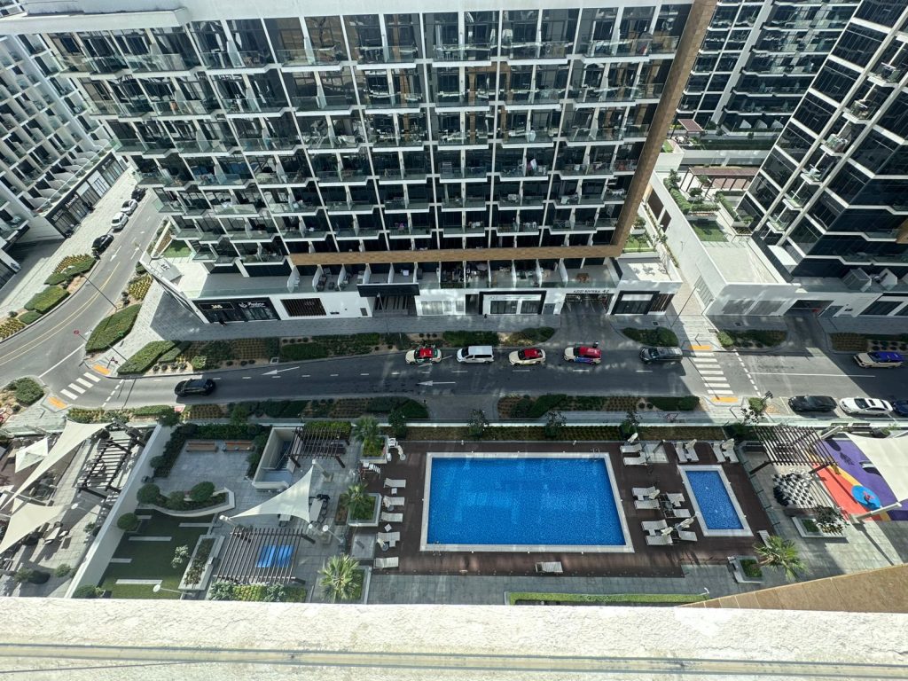 This bright 1-bedroom apartment in Azizi Riviera 39