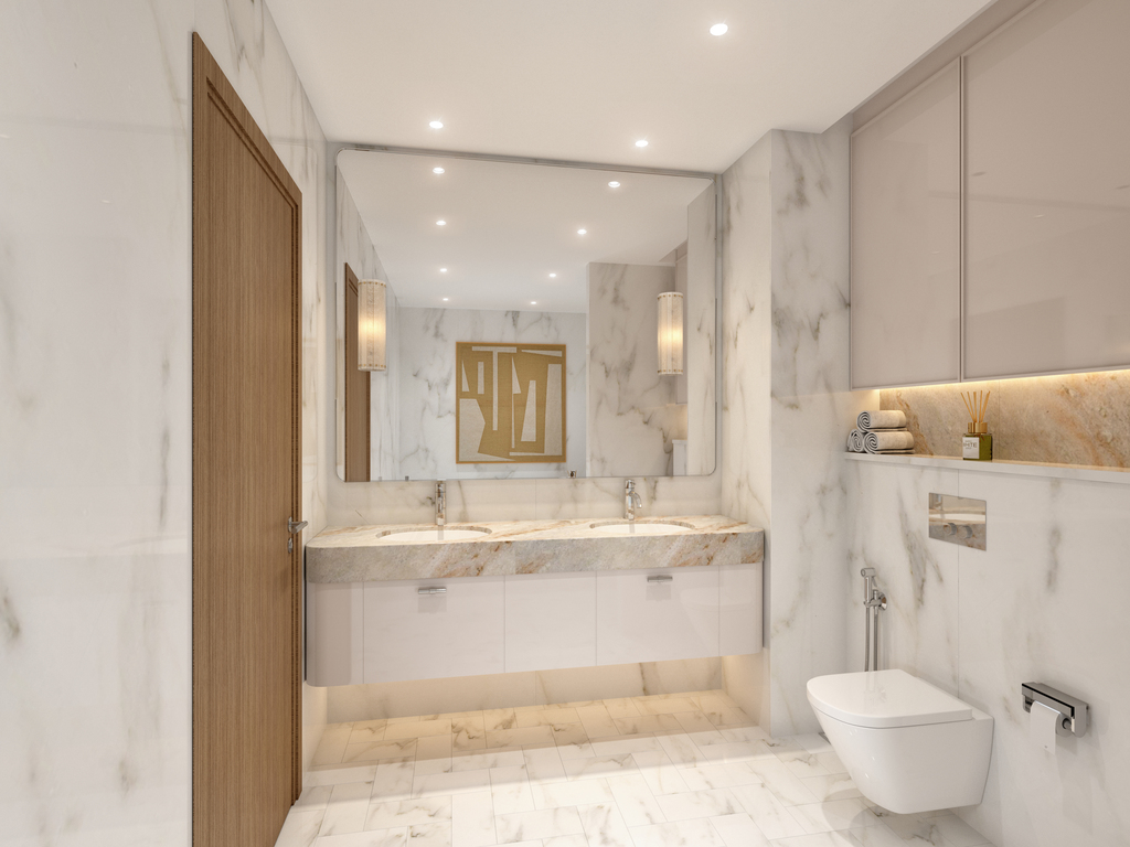 a modern bathroom
