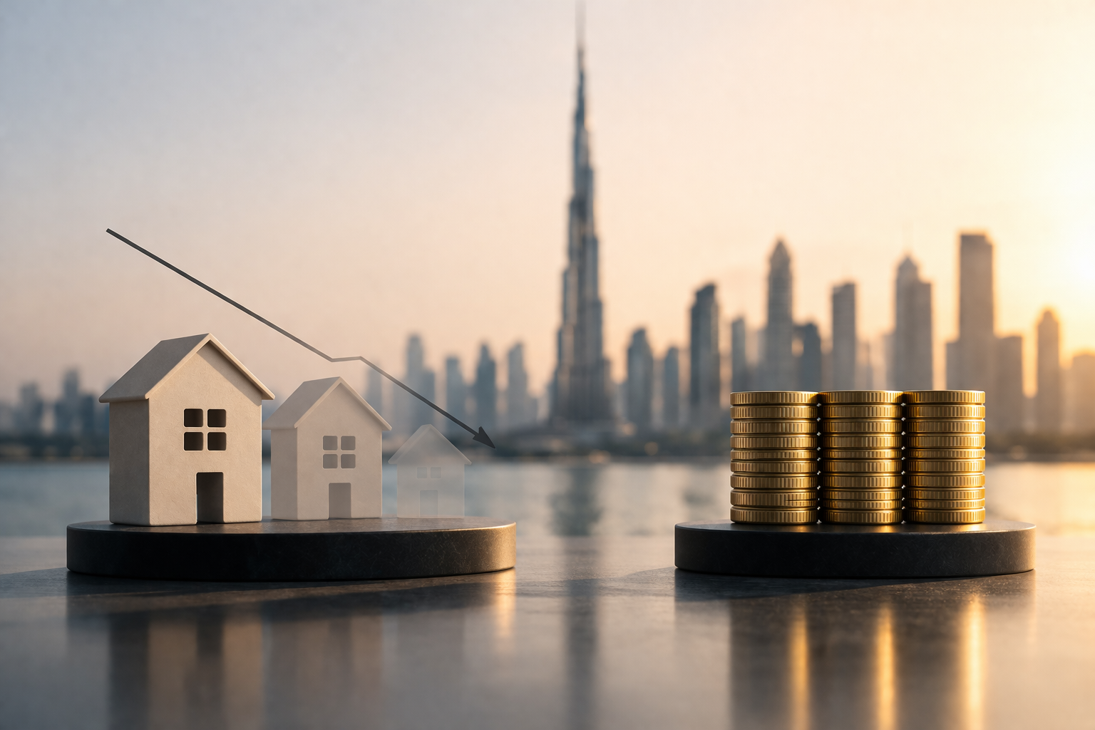 Dubai Housing decline vs. stable prices - RoofSetGo