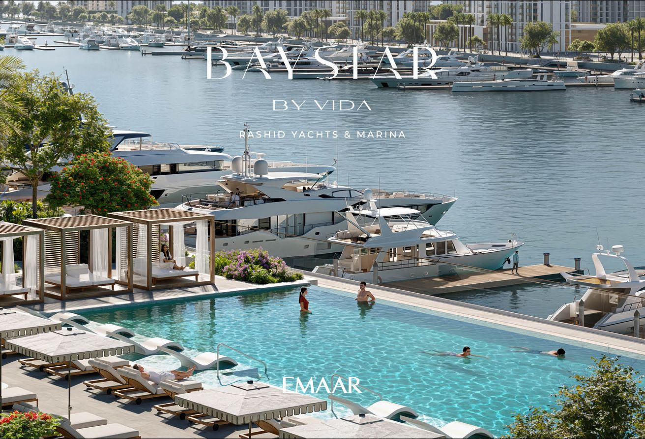 Experience luxury waterfront living with this 4-bedroom corner apartment at Baystar by Vida