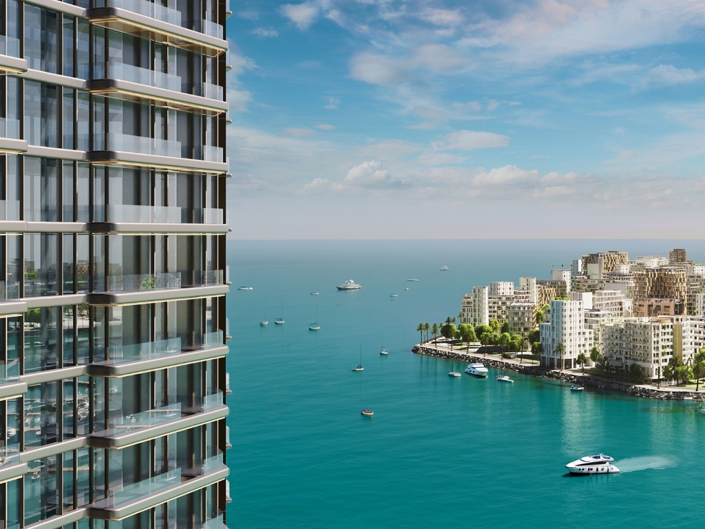 A high-floor one-bedroom with full sea views at Nautica One by Select Group