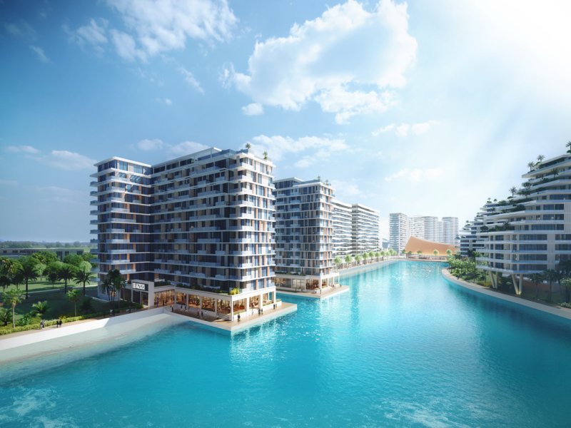 This well-designed studio apartment in Azizi Venice